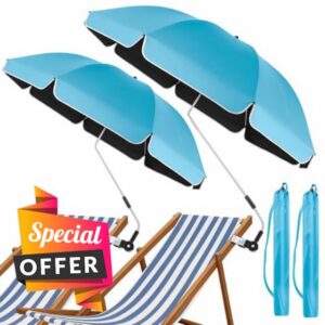 2 PACK 1.2M Chair Umbrella With Universal Clamp
