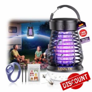 Ultra-Quiet Fly Zapper【Dual-Band UV – 3X More Catch】Fly Killer【360° Coverage – 42% Wider】Upgraded Bug Zapper with Wireless Design for Garden