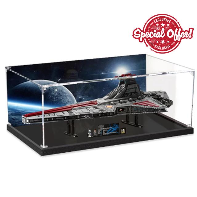 Acrylic Display Case for Lego 75367 Republic Attack Cruiser Building Set