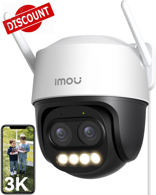 Imou 3K Dual-Lens Security Camera Outdoor with 12x Hybrid Zoom