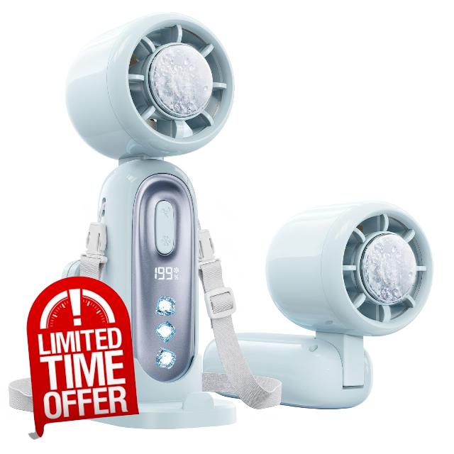 MAGIC JOHN Handheld Fan with Ice Cooling