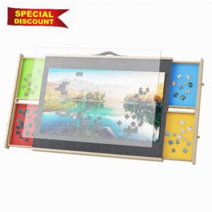DWVO Jigsaw Puzzle Board with 4 Drawers for 2000 Pieces
