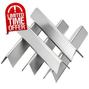 MGiessca 7636 Stainless Steel Flavorizer Bars for Weber Spirit 300 Grill