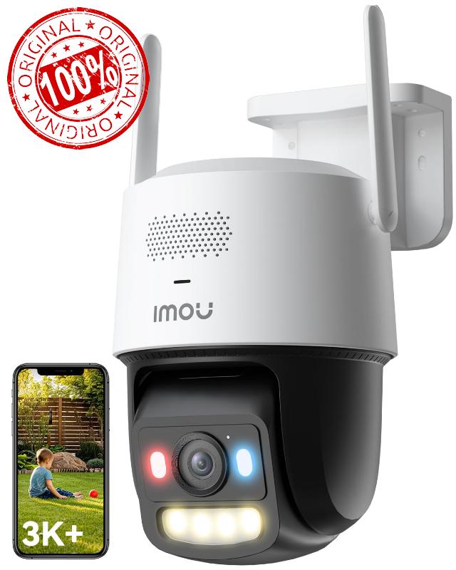 Imou 3K+ Outdoor Security Camera with PoE & 2.4/5GHz WiFi Dual Connection