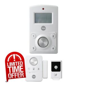 Yale Mini Wireless Alarm Kit - 130 dB siren