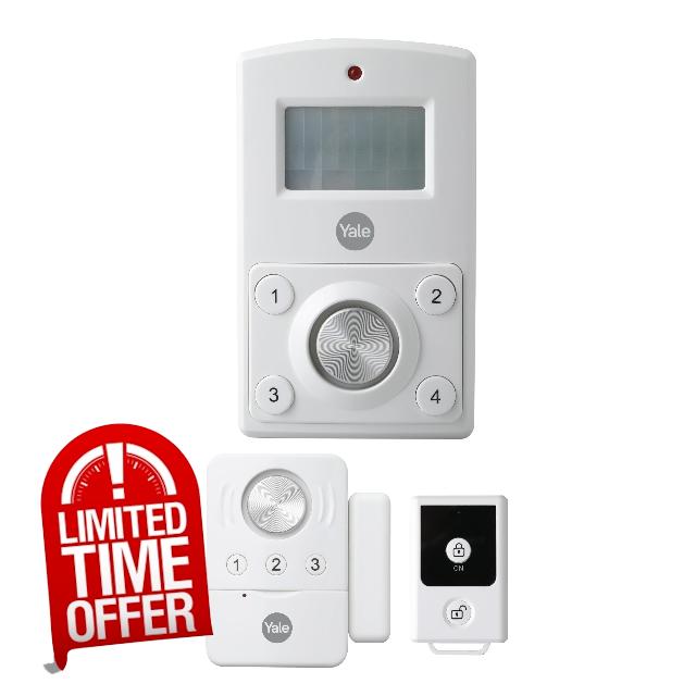 Yale Mini Wireless Alarm Kit - 130 dB siren