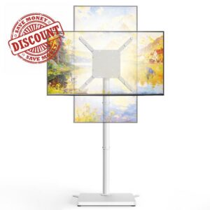 PEGZONE Swivel TV Floor Stand for 24–65 Inch TVs
