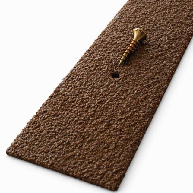 Brown Non-Slip Decking Strips Heavy Duty GRP Anti-Slip Safety Strip with Chamfered Edges