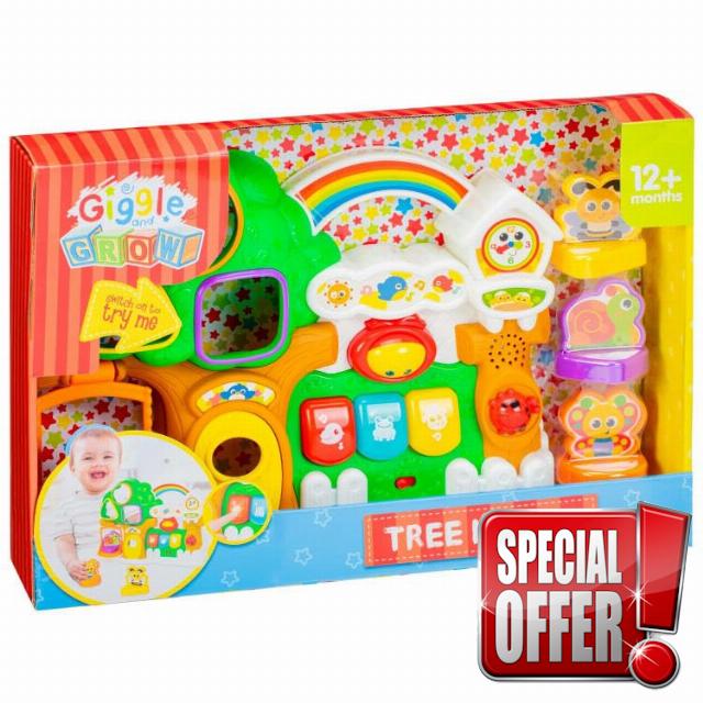 Giggle & Grow Tree House Interactive Learning Baby Toy for Toddlers | Musical Activity Treehouse with Lights