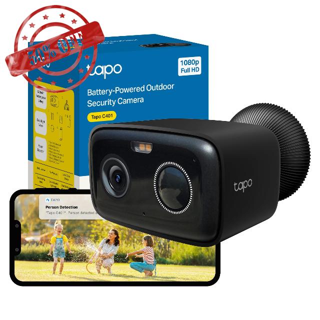 Tapo C401 2MP Security Camera Outdoor Wireless