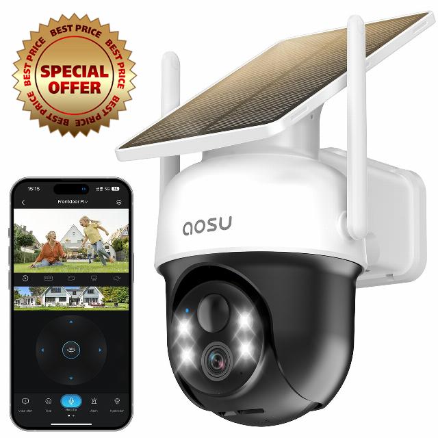aosu 2K/3MP WiFi Security Camera Outdoor Wireless