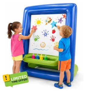 Inflatable Easel for Kids Washable Outdoor Paint Station