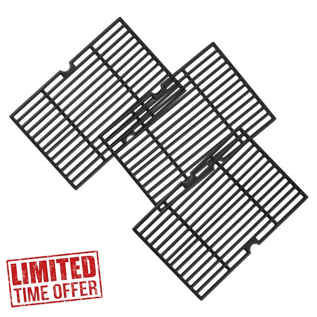 720-0898 720-0896B Grill Grates Replacement for Nexgrill Replacement Parts 720-0896 Deluxe 6 Burner Grill Parts 720-0896E 720-0896C Cooking Grid Searing Grates Home Depot 720 0898 Grates Parts 17 Inch