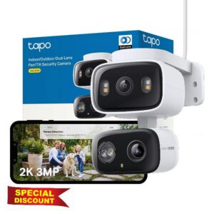 Tapo C246D 2K 3MP Dual Lens Security Camera Outdoor