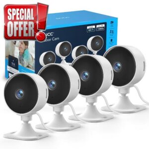 GNCC GC3 4-Pack CCTV Cameras for House Security
