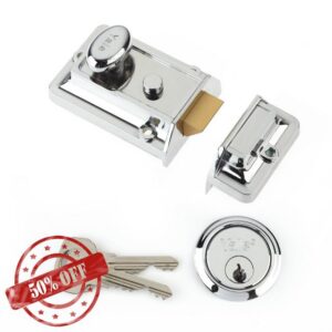 Yale B-77-CH-CH-60 - Traditional Nightlatch - 60mm - Chrome Finish - Standard Security