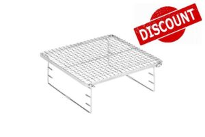 Snow Peak Stainless Steel Fireplace Grill Bridge