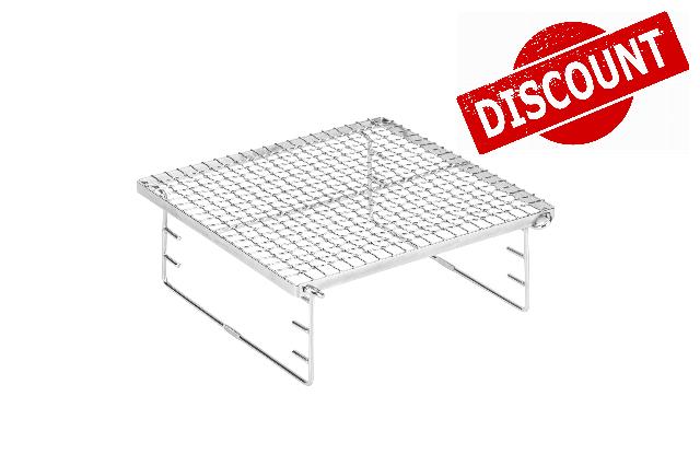 Snow Peak Stainless Steel Fireplace Grill Bridge