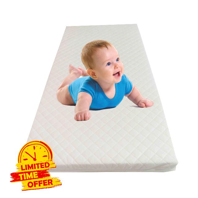 Cot Bed Waterproof Baby Mattress (115x63x5cm) | Cot Bed Size