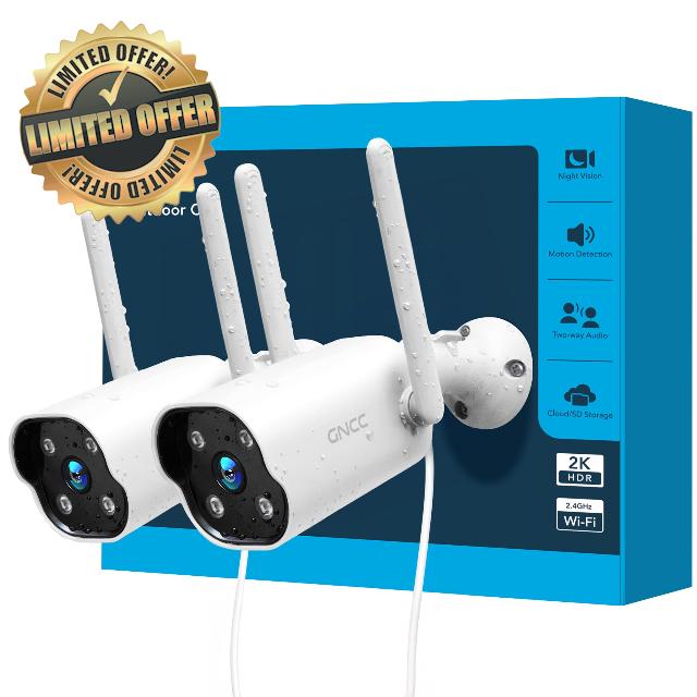 GNCC 2-Pack Security Camera Outdoor