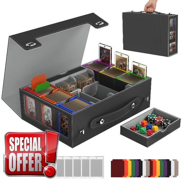 9in1 MTG Deck Box 6-Deck With Handle