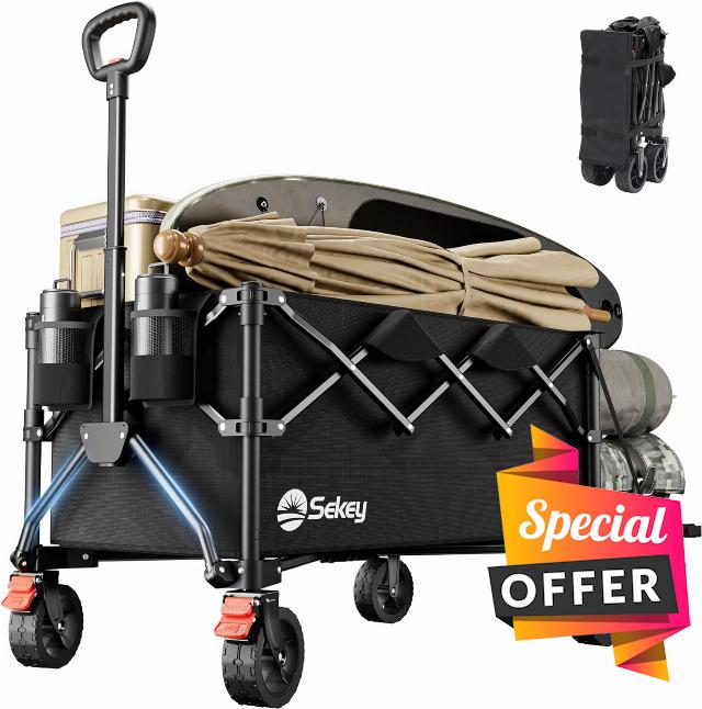 Sekey Festival Trolley with Expandable Tailgate - 350-500L