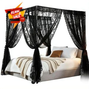 Lace Canopy Beds Curtains Set