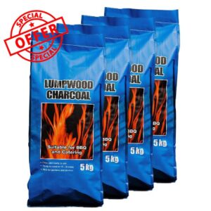 Fiya Lumpwood Charcoal 5kg (4 Bags)