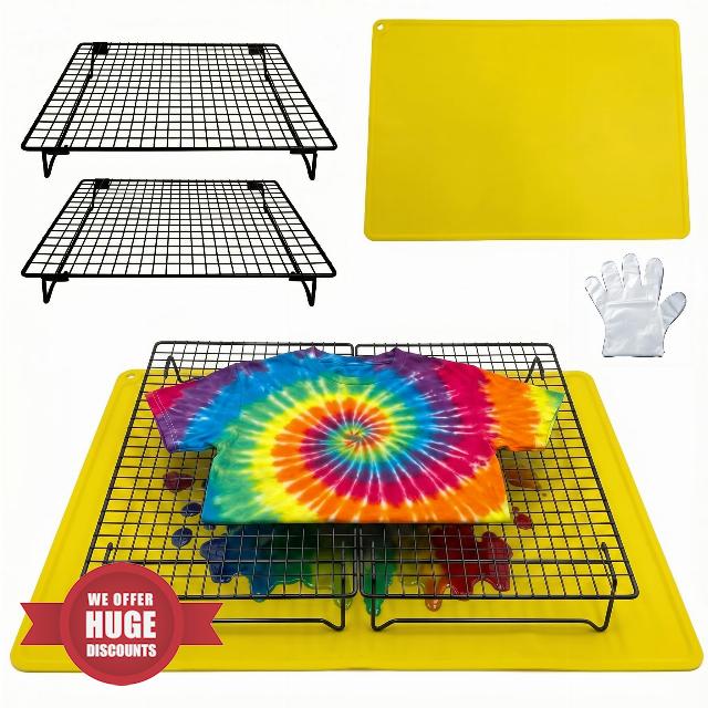 Tie Dye Kit with 2 Adjustable Folding Racks