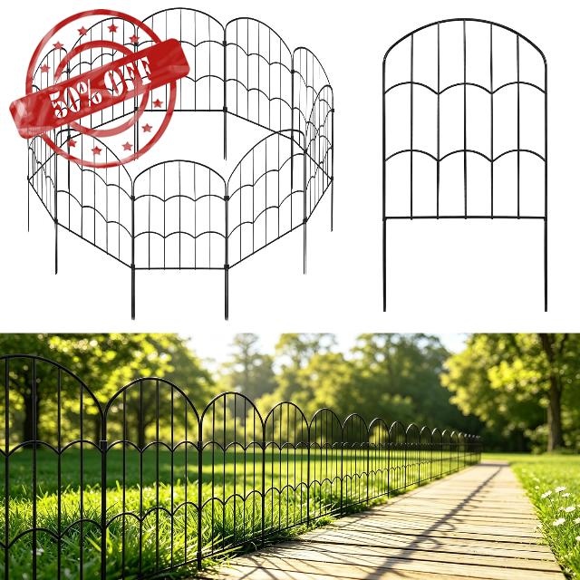 No Dig Decorative Garden Fence