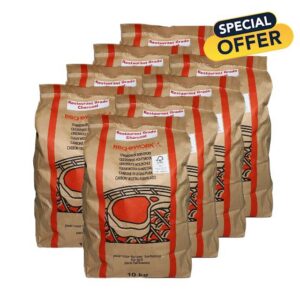 Fiya Restaurant Grade Charcoal 10kg (8 Bags | Premium Natural Hardwood BBQ Charcoal | High Heat