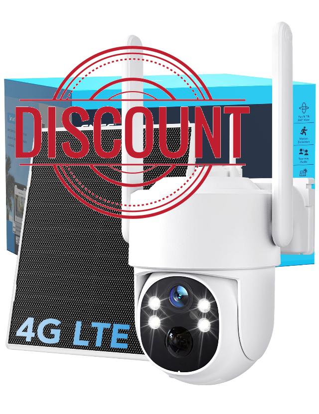 GNCC 4G LTE Security Camera Outdoor Wireless