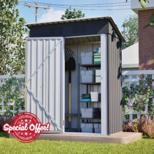Ball & Cast 5x3ft (Overall Dimensions) Metal Garden Shed