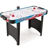 COSTWAY Table Top Football Game, 51 x 30cm Foosball Table with LED Lights, 2 Balls, 12 Players, 2...
