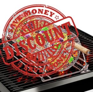 2-in-1 Rolling Grill Basket with Dual Handles