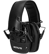 Retevis Ear Defenders, Electronic Safety Earmuffs, SNR 28dB, AUX Audio Input, Double Pickup, Fold...