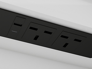 Close-up shots of what appears to be technical or electronic components on a light gray or white surface.