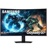 Text reads 'SAMSUNG Odyssey G6'. Gaming monitor display showing dramatic explosion effects with orange and blue color scheme.