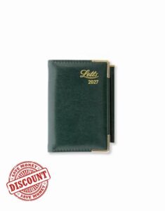 Letts of London Lexicon Mini Pocket week to view 2027 diary - Green 27-TL3EPAGN