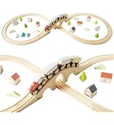 Le Toy Van TV702 Wooden Figure of 8 Plastic Free Set with Universal Compatible Train Track