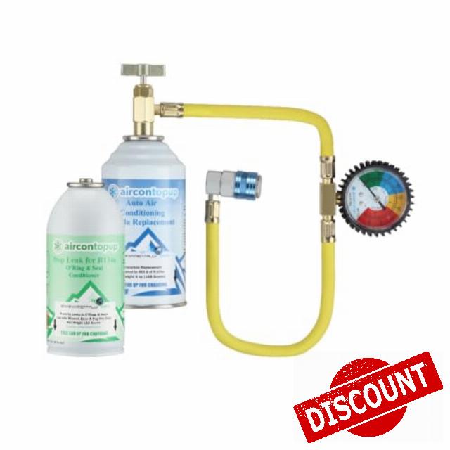 Car Aircon Air Con Air Conditioning Gas Top up Recharge Refill Regas Tool Ki