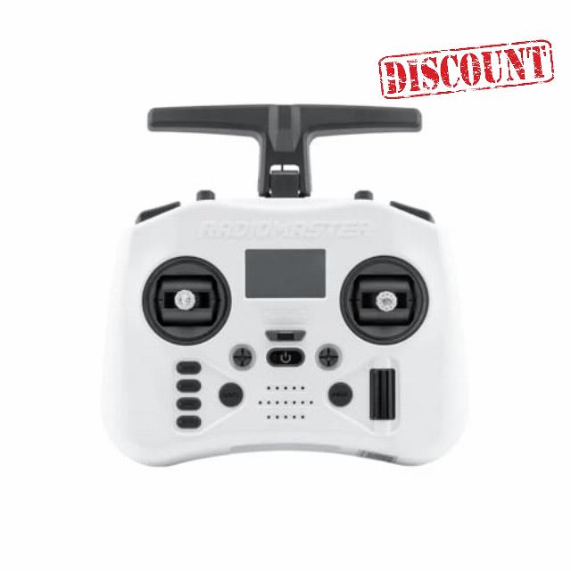 RadioMaster Pocket Crush ELRS Portable Remote Controller Hall Gimbal EdgeTX Built in LED Light Mode 2 (Frost White)