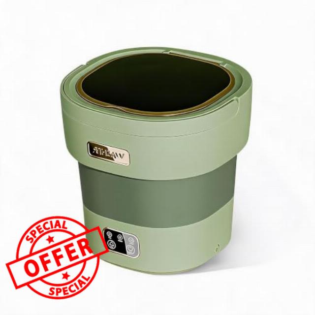Ultra Quiet Compact Mini Washing Machine Compact Portable Washer & Spin Dryer for Underwear