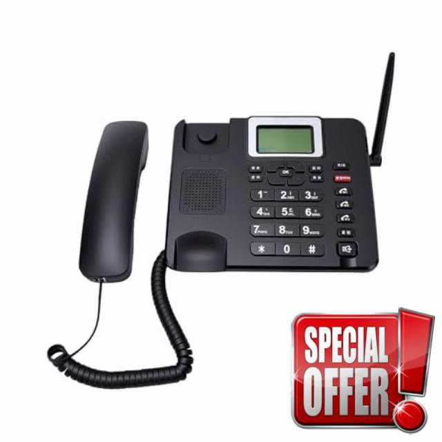4G LTE Wireless Desk Phone with SIM Card Support