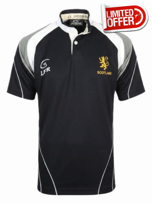 Scotland Lion Rampant Embroidered Rugby Shi
