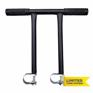 Carriage Handle Extension Adjustable for 22mm to 38mm Tube Comfortable Ergonomic Design for Smooth Pushing Pushchair Height Adjuste