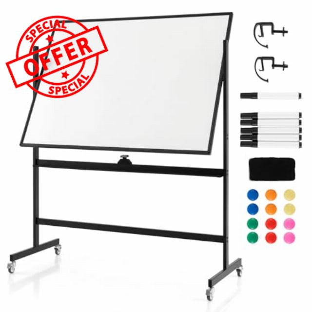 CASART Double Sided Magnetic Whiteboard