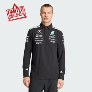 Adidas Men's Mercedes - Amg Petronas Formula 1 Team Engineers Polo Longsleeve Polo Shi