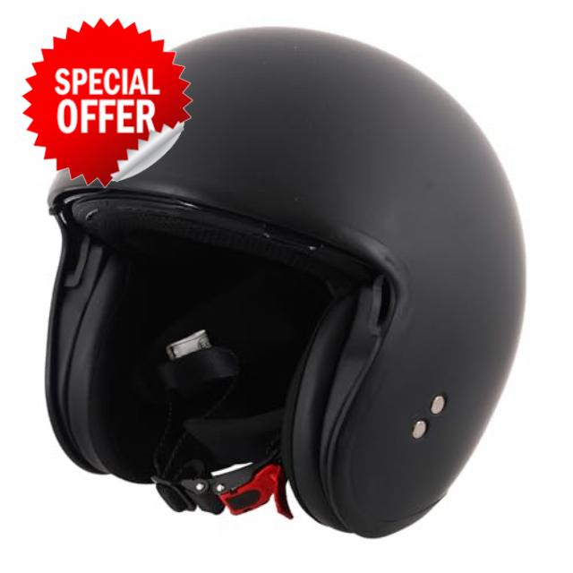 Stealth Open Face Motorcycle Helmet ECE 22.06 Approved – UK Road Legal Scooter & Motorbike Helmet with Drop Down Sun Visor – ABS Shell