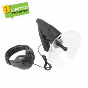 Parabolic Dish Parabolic Listening Device 8X Microphone Monoculars HD Birds Watching and Listening Dish Sound Amplifier Device for Bird Recording Observing